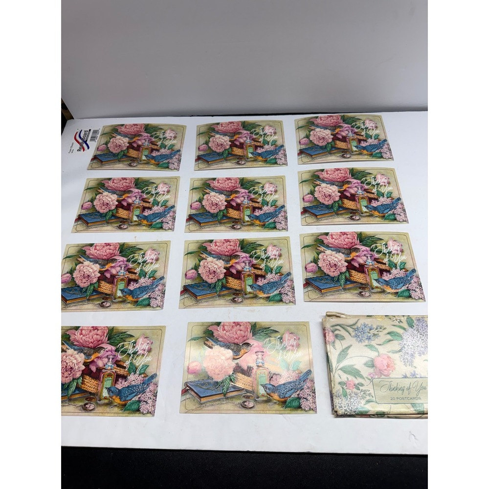 Vintage 1990 AvonThinking of You Postcards Set White LilacFragrance Tribute 11ct